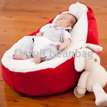 

COVER ONLY, NO FILLINGS - red baby bean bag chair