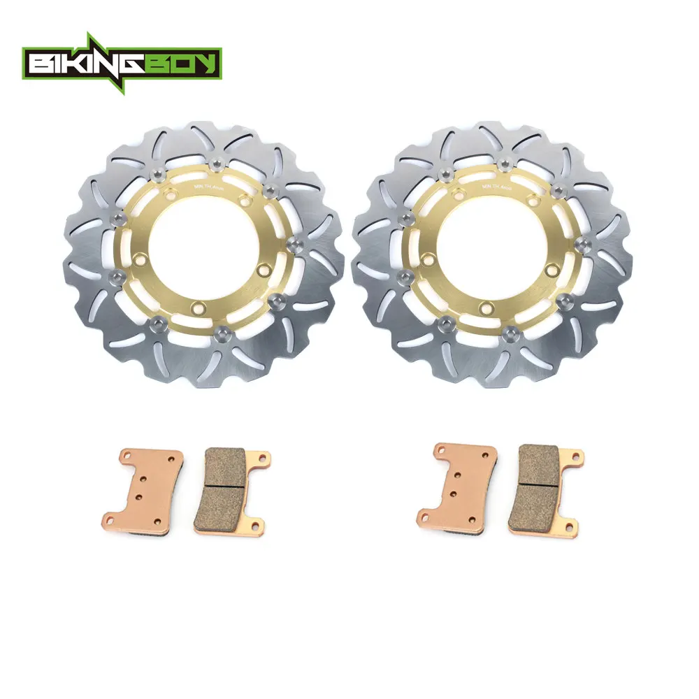 

BIKINGBOY for Suzuki GSX1300R Hayabusa 2008 2009 2010 2011 2012 GSXR 1300 GSX-R K8 K9 Front Brake Discs Disks Rotors Pads Motor