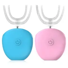 Новая 360 градусов Автоматическая дезинфекция U Таймер в форме повара ультра звуковая Силиконовая Водонепроницаемая электрическая зубная щетка Беспроводная перезаряжаемая 3 режима