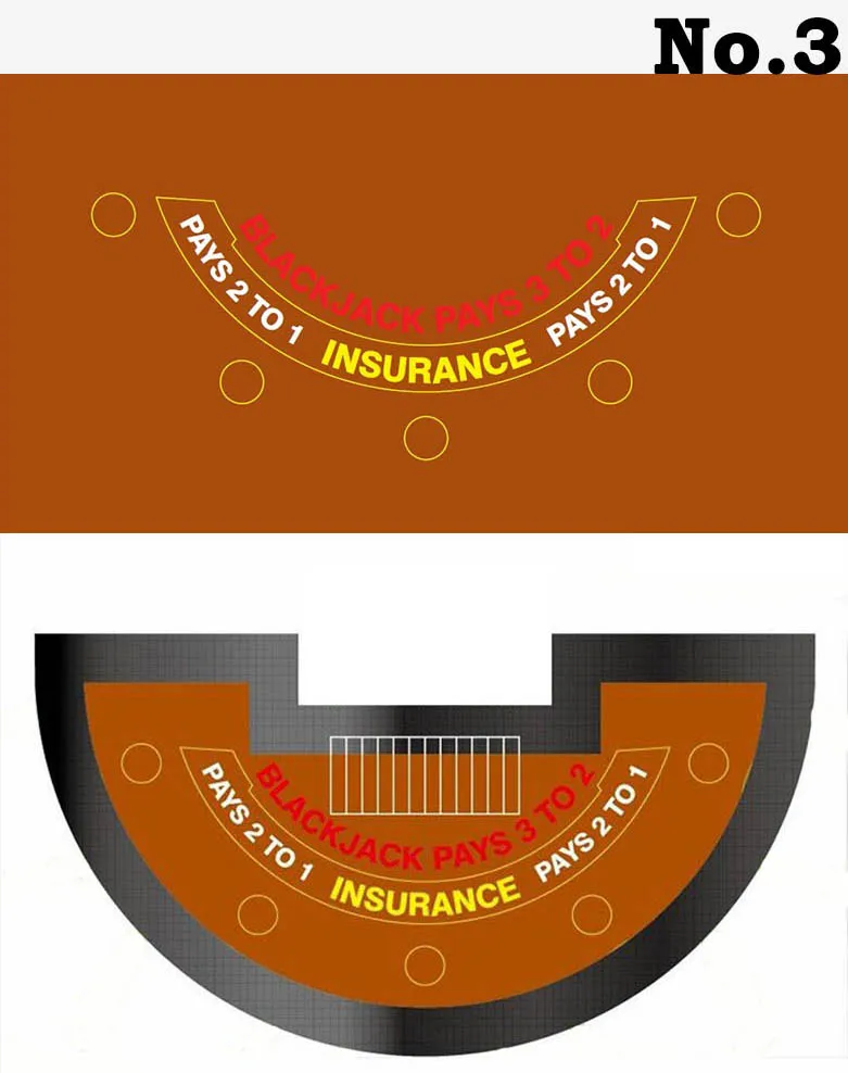 1pc Black Jack Game Cloth Layout can be with good ablities of flame-proof, water-proof & pollution resisitant.