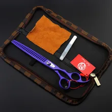 8 дюймов профессиональные ножницы для домашних животных, JP440C 62HRC, прямые и зубы ножницы для стрижки собак Ножницы для собак с чехлом