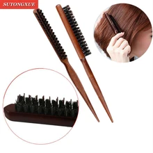 US $1.3 11% OFF|1 PC Pro Professional Salon Teasing Back Hair Brushes Wood Slim Line Comb Hairbrush Extension Hairdressing Styling Tools DIY Kit-in Combs from Beauty & Health on Aliexpress.com | Alibaba Group