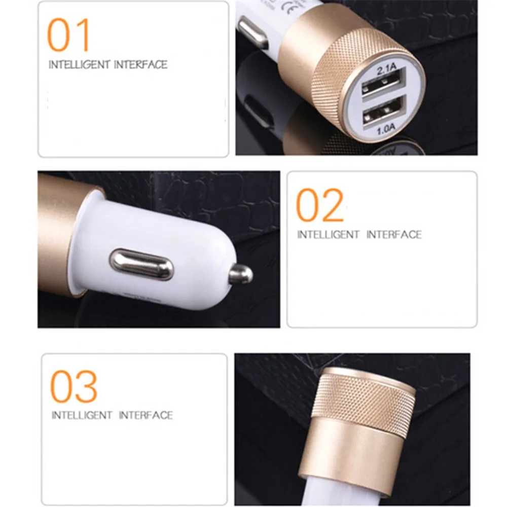 Быстрая Двойная Usb автомобильная зарядка розетка для автомобильного