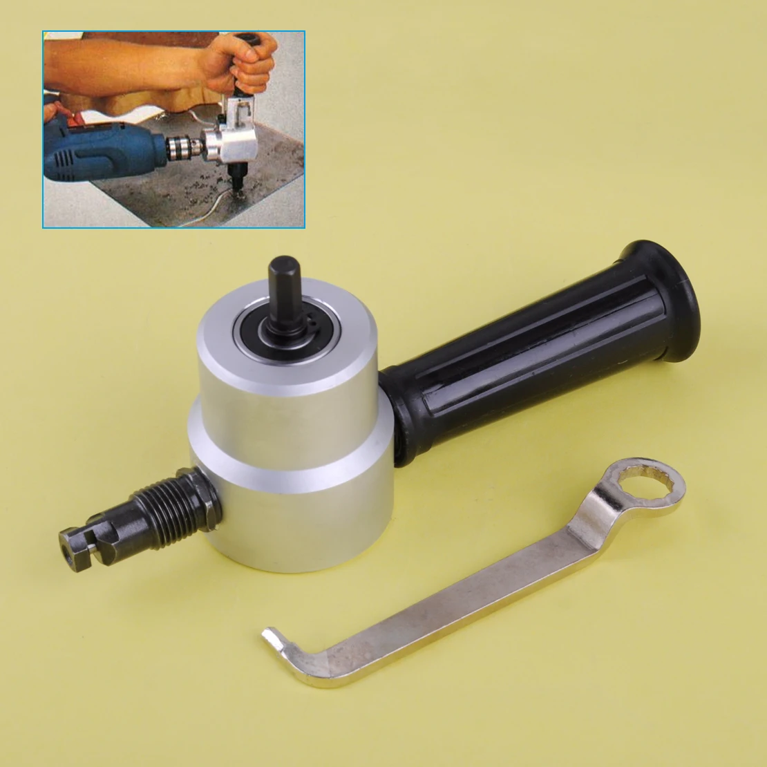 

LETAOSK Sheet Metal Cutting Double Head Drill Ultimate Multipurpose Nibbler Saw Tool Cutter