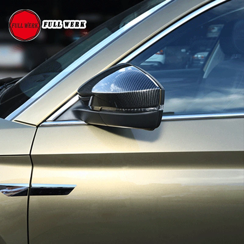 

1 Pair ABS Car Styling Exterior Side Rearview Mirror Protective Cover Cap Case Sticker Guard for Skoda Kodiaq 17-19 Accessories