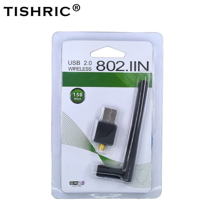 TISHRIC мини USB wifi адаптер 150 Мбит/с 802.11n/g/b Антенна Wi-Fi ключ сетевой LAN Карта высокая скорость для WindowsXP/7 Vista Linux - Цвет: TSR009