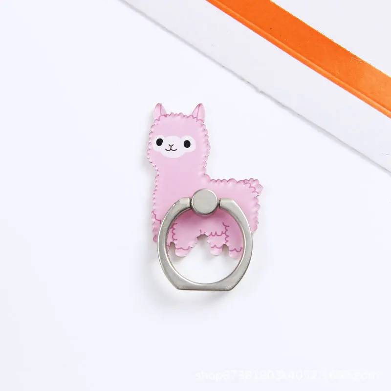 

Cute Smartphone Alpaca Cat Holder Stand UVR Animal Cat Mobile Phone Stand Holder Finger Ring For Xiaomi Huawei All Phone