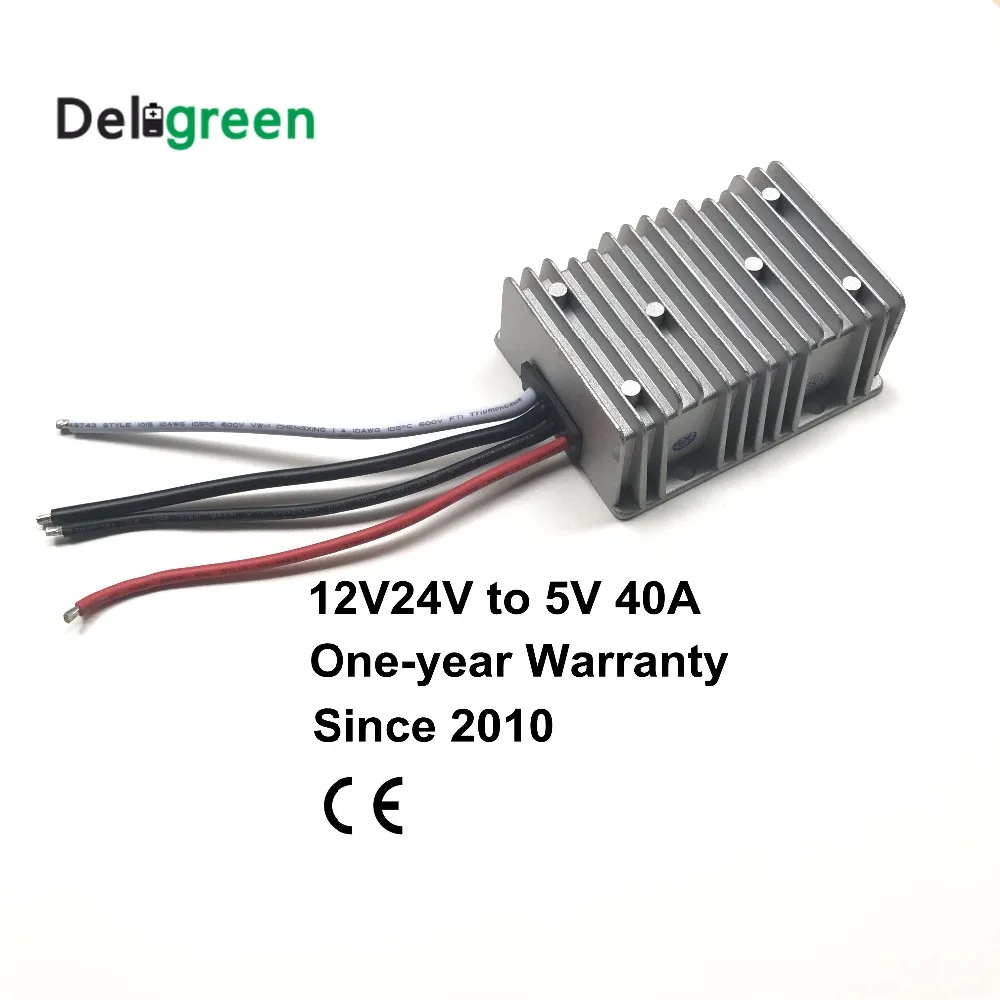 12V 24V до 5V 40A понижающий преобразователь 8V постоянного тока до 40V Широкий диапазон входного Вт конвертер постоянного/переменного тока, 200W регулятор автомобильный Шаг вниз редуктор