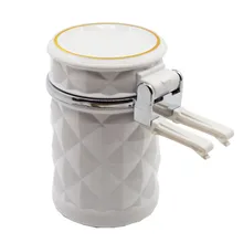 Автомобильная пепельница Бездымная автомобильный для сигарет Пепельница с синий светодиодный свет для автомобиля подстаканник(белый