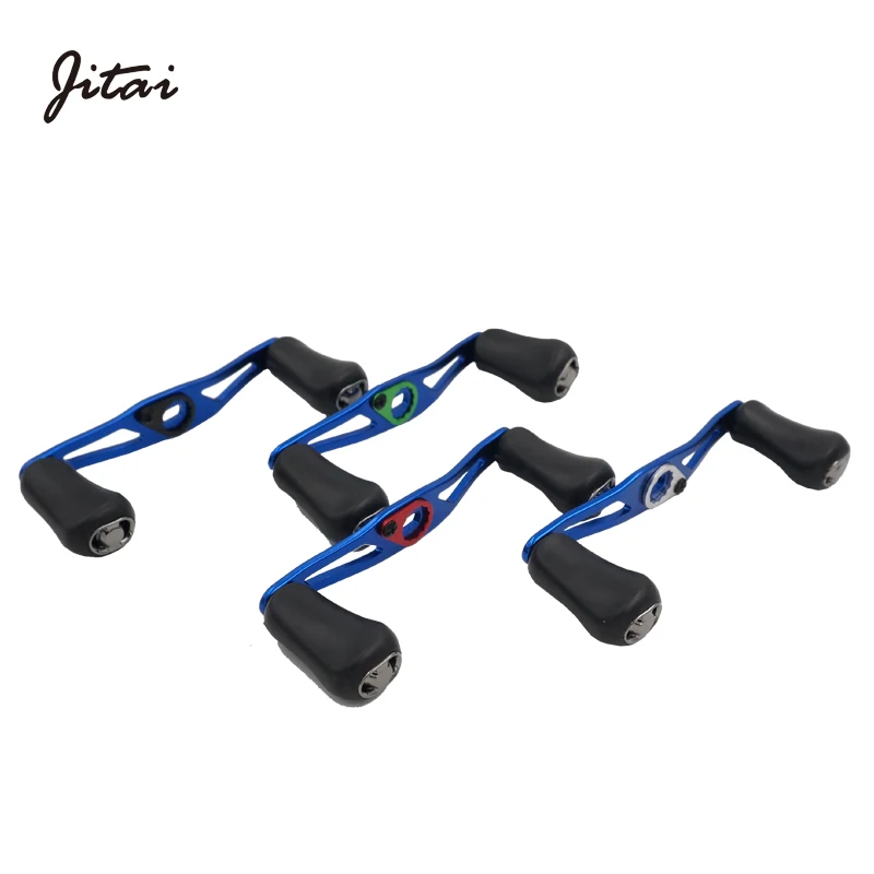JTIAI الألومنيوم سبائك الملونة Baitcasting الصيد بكرة مقبض 8*5 مللي متر 7*4 مللي متر أحجام حفرة ل Shimano دايوا أبو بكرات عجلات مقبض