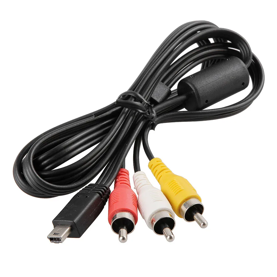 

10 Pieces AV Cable Audio Video 3 RCA Cable for Canon 5D2 5D3 6D 7D 60D 70D 100D 600D 650D 700D 750D G7X G1X II SX50 SX60 Camera