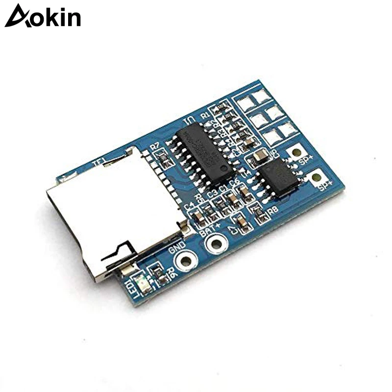 TF карта GPD2846A 1 шт. MP3 декодер плата 2 Вт модуль усилителя для Arduino питания GM Лидер