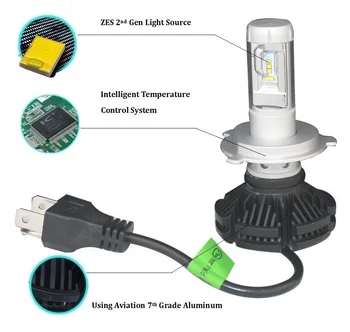 

Turbo Automobiles h4 LED Bulb Headlight Car Bulbs Lampada Lamp Super Luz De Light Luces Para Auto Far Lampadas Diode 12v Phare