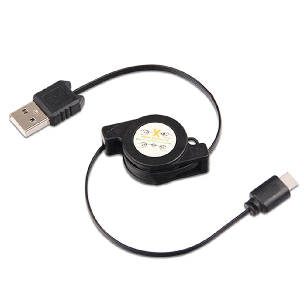 

50 шт./лот длина 75 см Выдвижной USB -C USB 3,1 Type C кабель для синхронизации данных и зарядки для Samsung Huawei Xiaomi