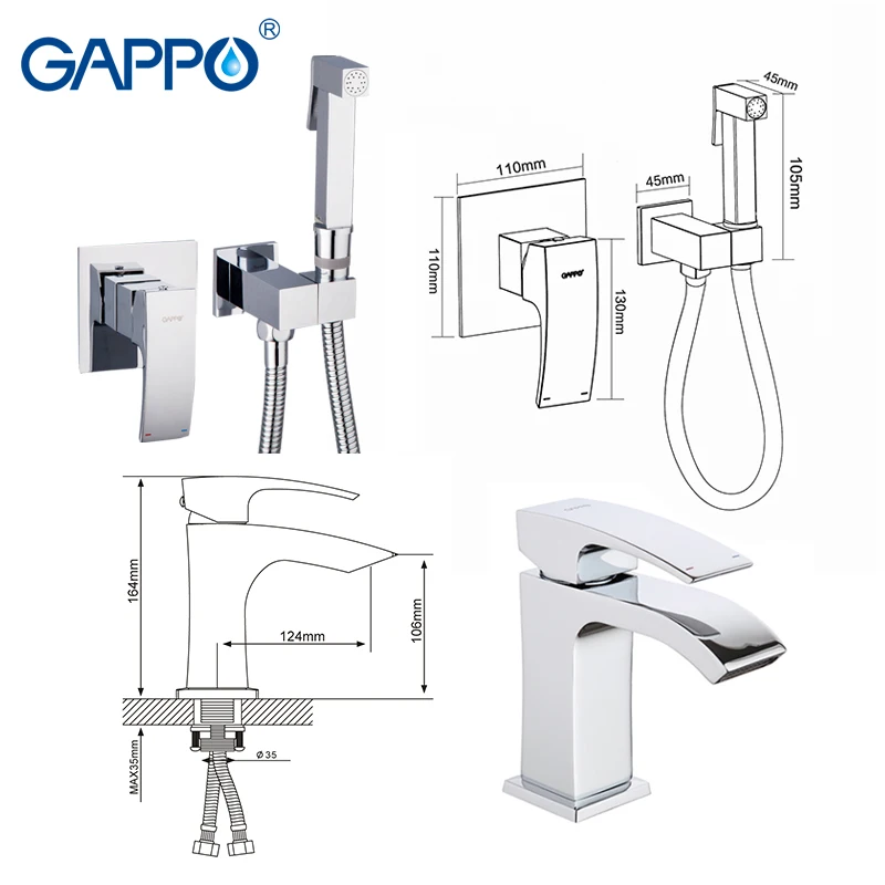 GAPPO Basin faucets bathroom faucet waterfall sink faucet basin tap mixer bathroom water faucet basin taps torneira