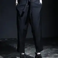 27-46 мужская одежда GD стилист волос мода уличная низкая crotchcasual девять минут брюки плюс размер сценические костюмы певицы