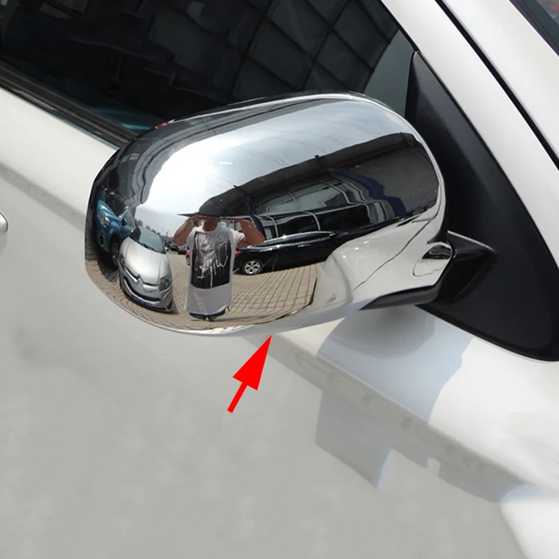 Хромированная Крышка для Mitsubishi Outlander 2013 2018 2 шт. боковое зеркало заднего вида
