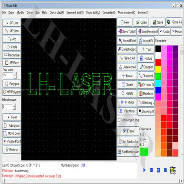 ishow laser software version 2.3