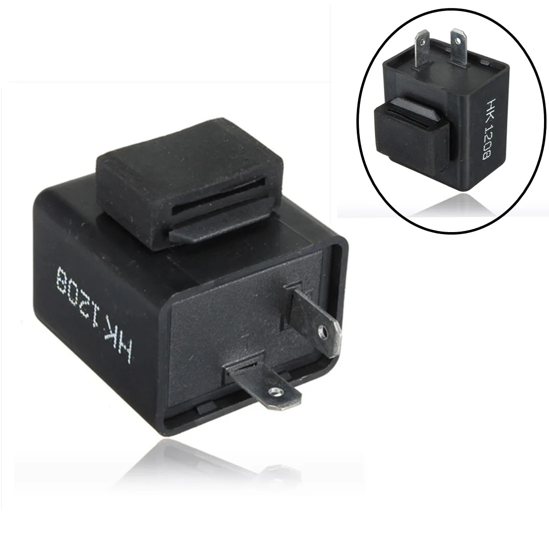 

12V 2 Pin Universal Motorcycle Flasher Relay LED Turn Signals Indicator Resistor for Suzuki GXSR 750 1000 GS 245 500 850 VS GL