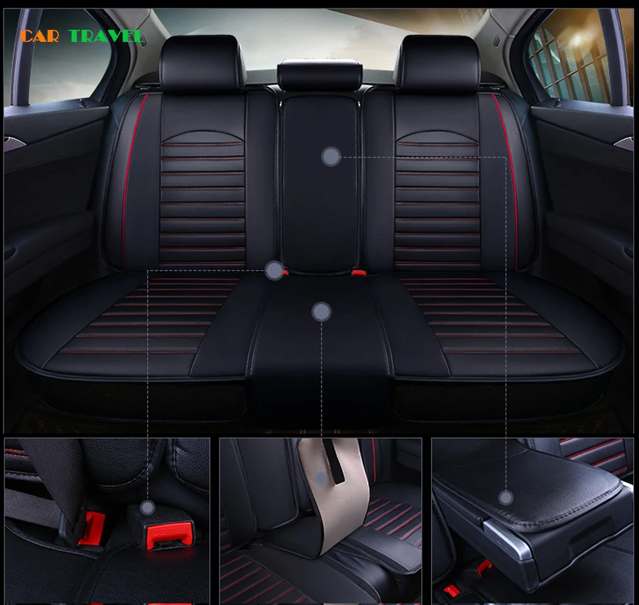 Из искусственной кожи сиденья для Mitsubishi Pajero Sport Outlander EX Lancer Galant EVORena подушки автомобиля(спереди и сзади