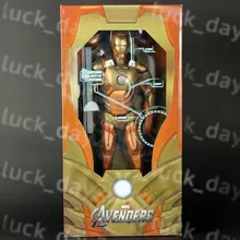 1" " IRONMAN железный человек подвижные Золотой Ver. ПВХ фигурку Модель colletcion игрушка Ограниченная серия