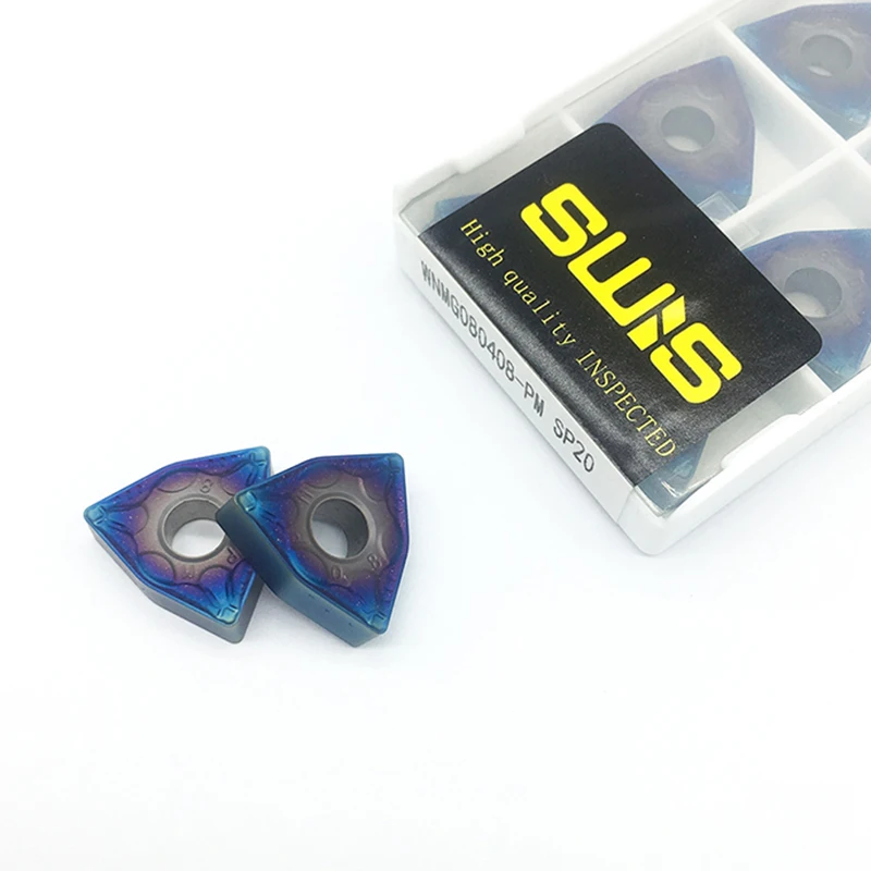 

WNMG080408 PM SP20 Carbide inserts External Turning Tools Cutting Tool for Lathe tool WNMG 080408