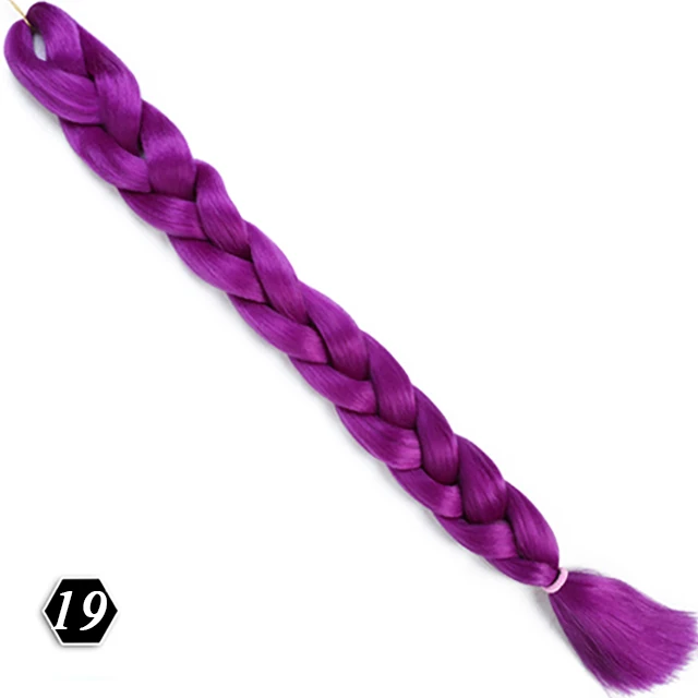 WTB 82 ''165 г 20 цветов Розовый Фиолетовый Красочные огромные косы объемные синтетические волосы африканские плетеные волосы стиль вязанные волосы - Цвет: #31
