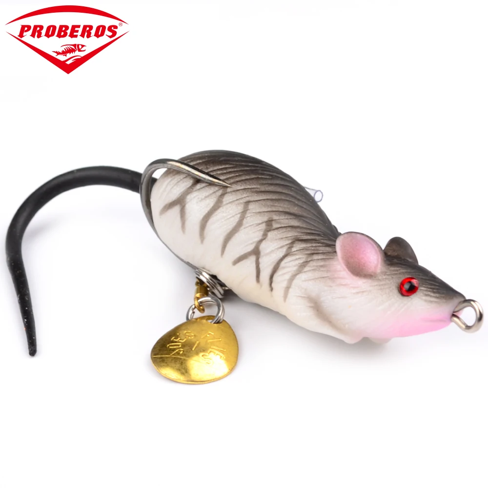 

1pcs Top Mice Lure Fishing Bait soft Bait 6 Colors Fishing Lure 2.7"-6.86cm/0.41oz-11.64g Fishing Tackle PRO BEROS Fishing Lures