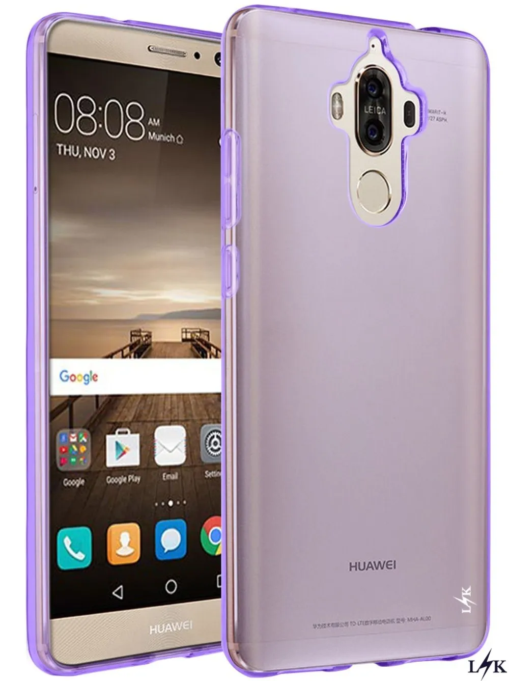 Для HUAWEI Mate 9 Случае LK Ultra Slim тонкий ТПУ гель резина Мягкая силиконовая кожа против
