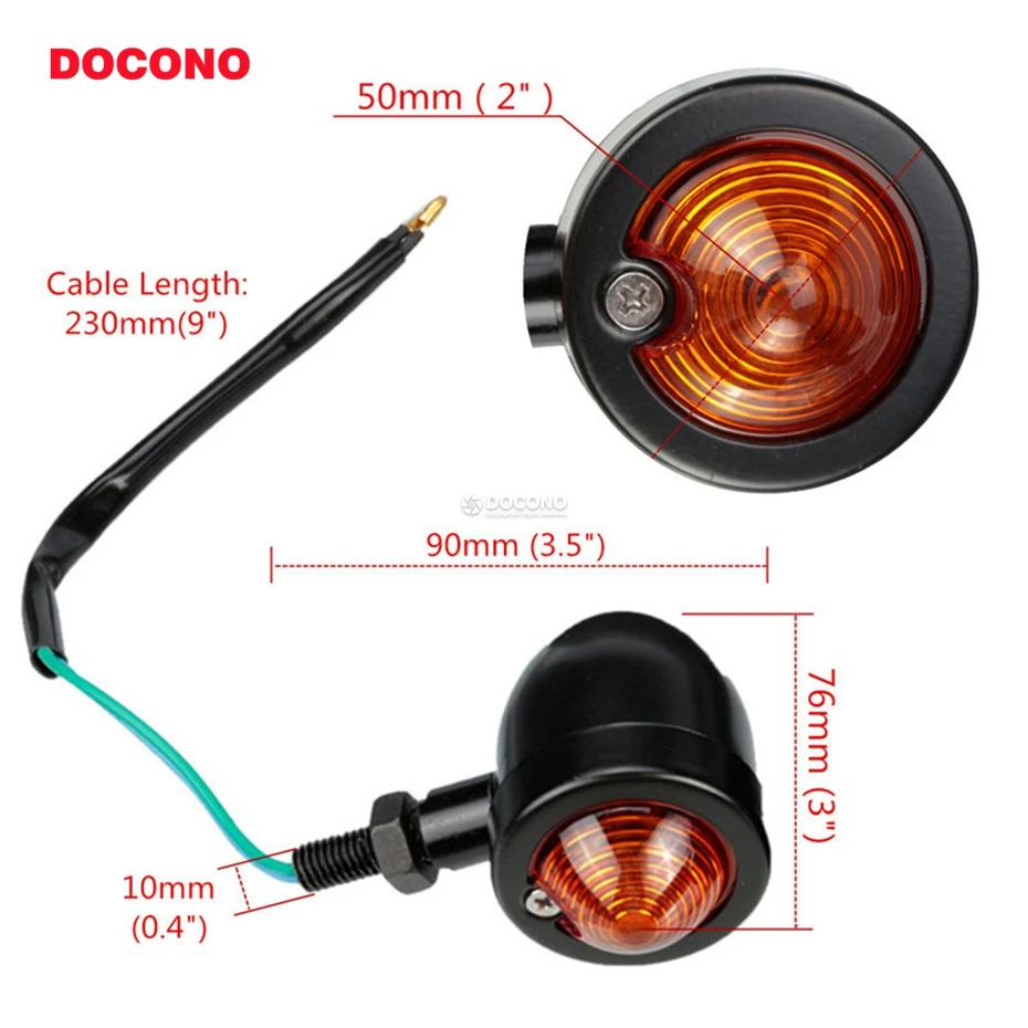 

Bullet Motorcycle Turn Signal Light Motos Accessories For Cafe Racer Chopper Bobber,Custom Bike Indicator