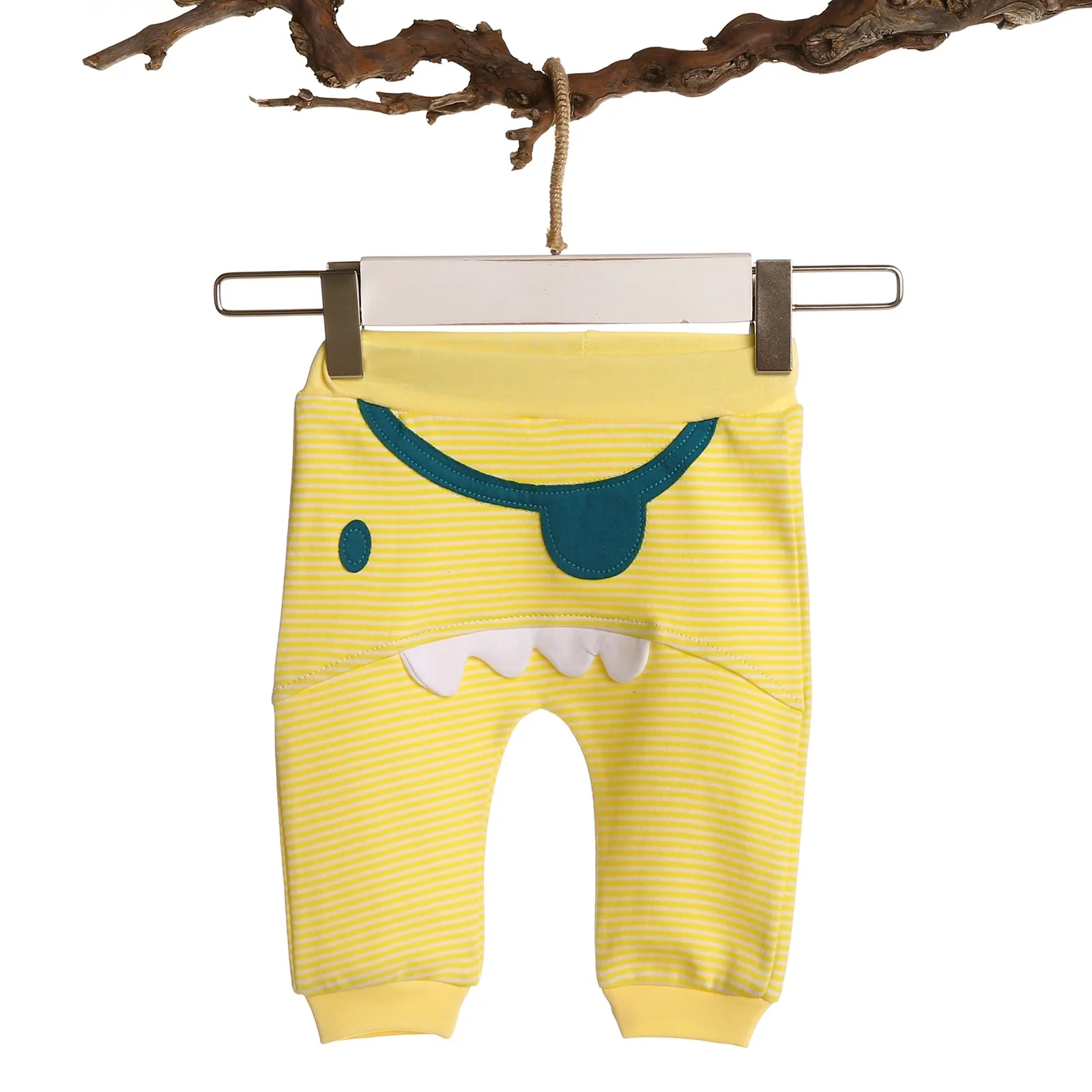

ebebek Mymio Baby Boy 3D Monster Pirate Figured Rib Trousers