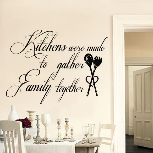 home decor wall stickers kitchens were made to gather family