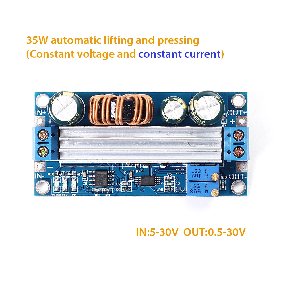 Шаг вверх вниз с повышающим преобразователем постоянного тока-вниз/вверх Buck Повышающий Модуль источника питания постоянного тока 5 В-30 В постоянного Давление ЖК-дисплей цифровой Дисплей регулируемая плата