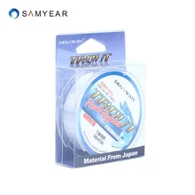 SUNBANG рыболовные снасти длинная леска фторуглеродная рыболовная леска 4LB-38LB 50 м Материал из Японии