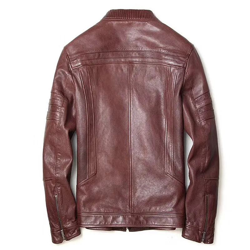 Sale Abou Anbow Hand rubbing Turkish Cowhide Genuine Leather Jacket Mens Moto & Biker Short Model High-quality Overcoat Plus Suze 5