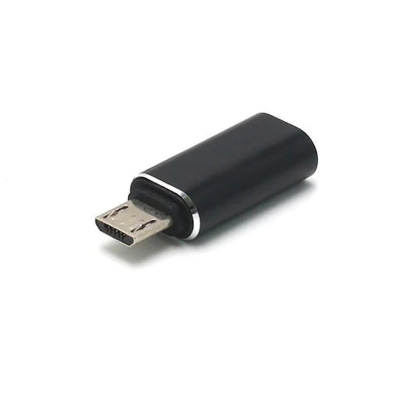 Type-c-Micro USB кабель для телефона Android адаптер type C быстрое зарядное устройство конвертер данных для Xiaomi huawei Letv Sumsang кабель - Цвет: Черный