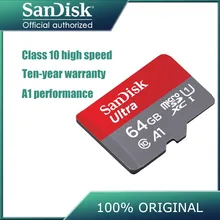 Карта памяти SanDisk Micro SD, 8 ГБ, 16 ГБ, 32 ГБ, 64 ГБ, 128 ГБ, MicroSD, Макс. 80 м/с Ultra C10, TF карта C4, 8 ГБ, картао де Мемория
