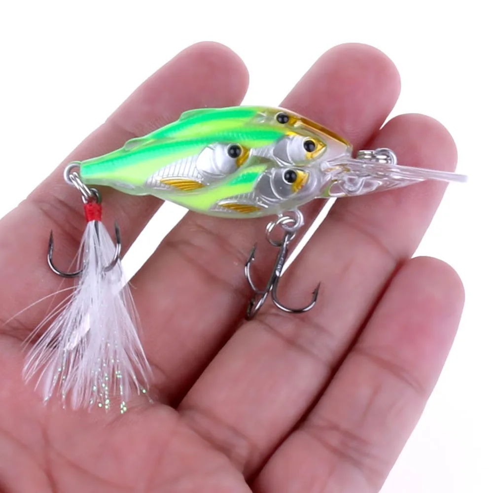 Wholesale 100pcs Wobblers baits 6.5cm/6g crankbaits Multiple Bionic