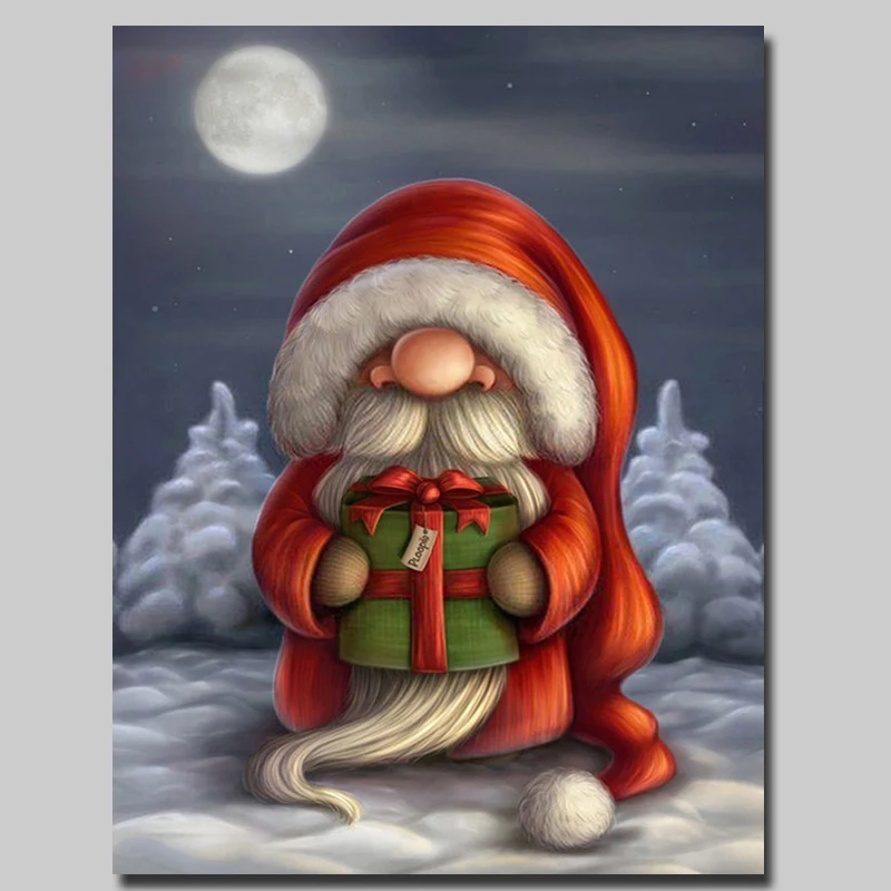 Diamond Painting Christmas Party DIY Embroidery Saint Nicholas Full Square Drill Cartoon Picture Of Rhinestone gifts crafts | Дом и сад