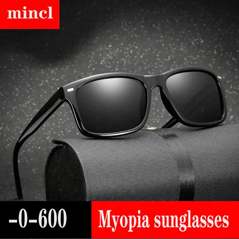 

Women Myopia Prescription -1.0 -6.0 Finished Polarized Myopia Sunglasses Square For Male Myopia Eyeglasses driving goggles FML