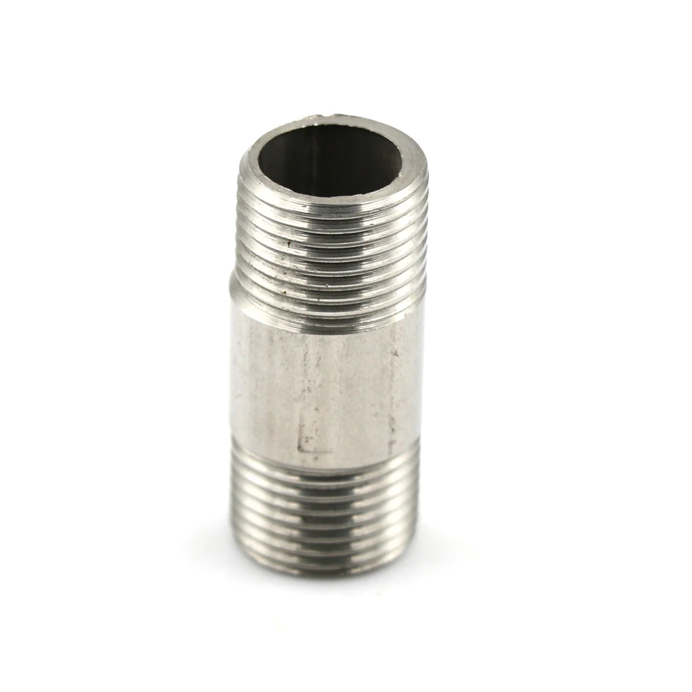 1Pcs Stainless Steel SS304 Male x Male Threaded Pipe Fitting