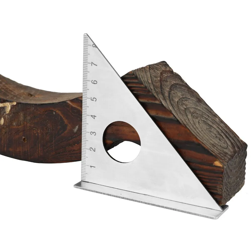 

Stainless Steel Woodworking Ruler Square Layout Miter Triangle Rafter 45 Degree 90 Degree Metric Gauge Measuring Gauging Tools