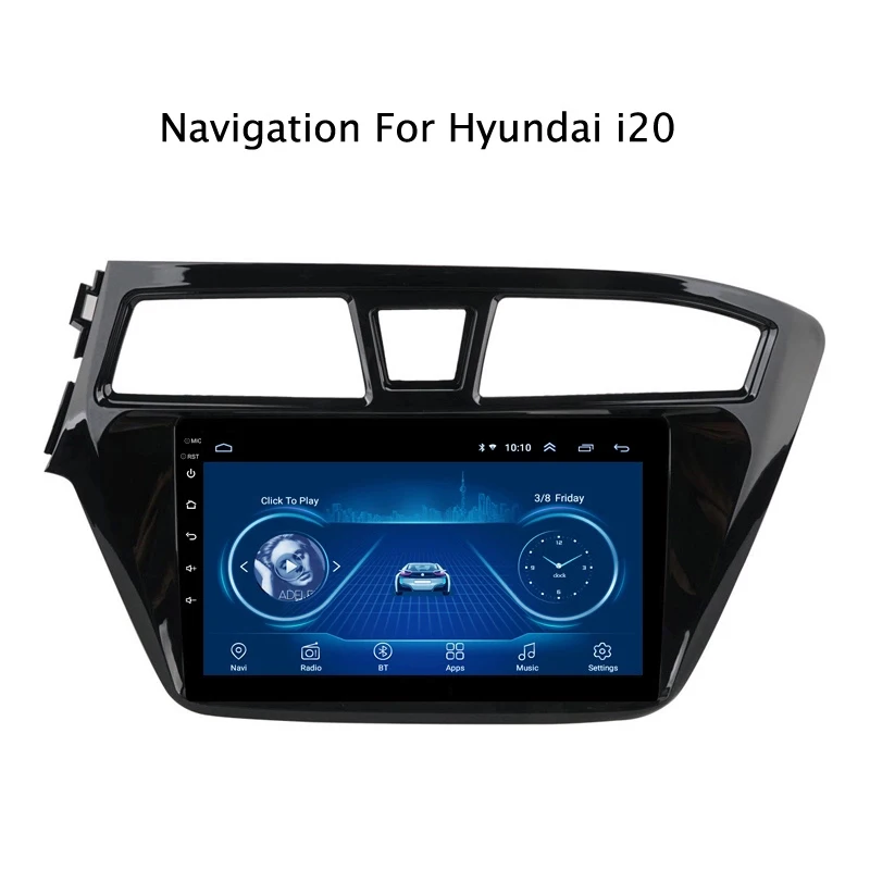 Cheap Super Slim Touch Screen Android 8.1 radio GPS Navigation for Hyundai i20 2015 2016 Left tablets Stereo Multimedia USB Bluetooth 0