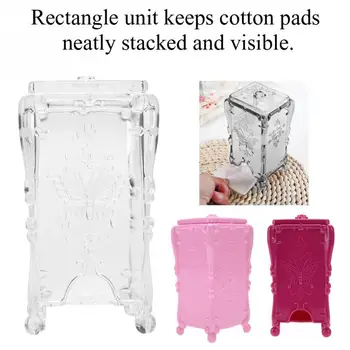 

1pcs Cosmetic Makeup Cotton Pad Organizer Butterfly Fancy Storage Box Nail Accessoires for Nail Art Wipe Cotton Makeup Tools