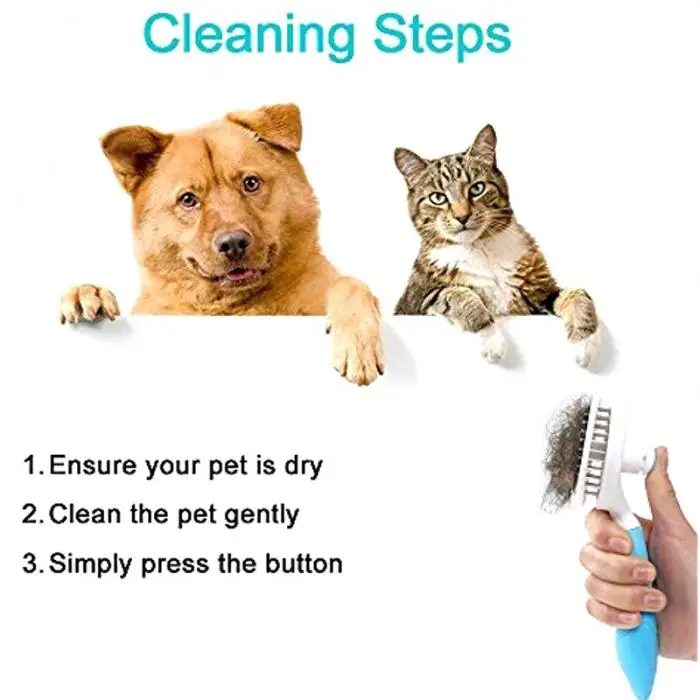 Самоочищающийся уход щетки и гребни для волос удобный инструмент для удаления кистей для питомца собаки кошки SDF-SHIP