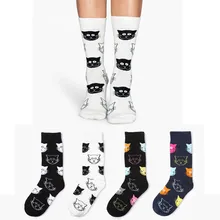 1 пара носков женские новые модные женские удобные японские хлопковые носки смешные носки Харадзюку Skarpetki Damskie