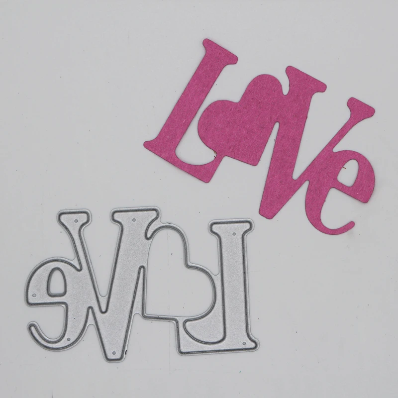 

Festival Letter "LOVE" new Metal Cutting Dies for decor card DIY Scrapbooking Embossing stencil Paper Craft Album template Dies