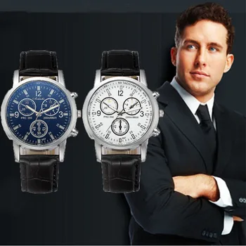 

luxury Business clock men Leisure Sports Belt Watch Men Three Eye Waterproof Small Dial Men Women Ladies Watches mens watches