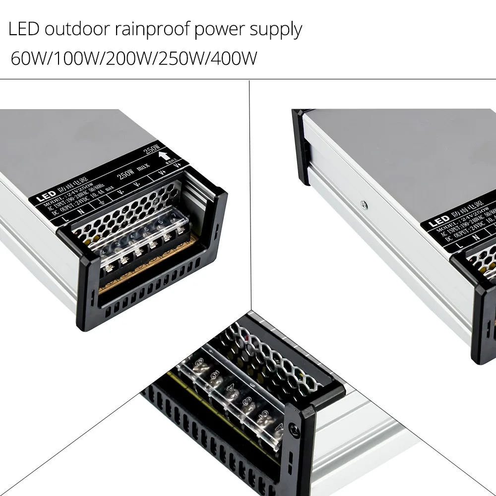 Светодиодный непромокаемый адаптер питания AC220 В 60 Вт 100 200 250 400 Вт|adapter for led|led driver