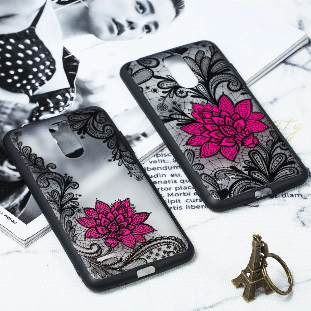 Sexy Floral Case For LG K4 2017 X230 European Version novel fashion Hard PC+TPU Phoenix 3 |